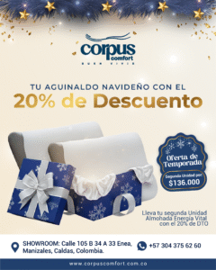 Oferta de Temporada x2 Almohada Ergonómica Energía Vital