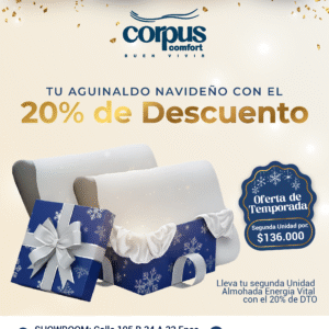 Oferta de Temporada x2 Almohada Ergonómica Energía Vital